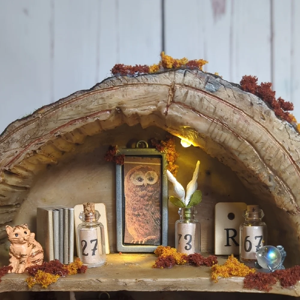 Rustic Tree Magical Fairy Trinket‎ Shelf Night Light Magical Mystical Enchanted